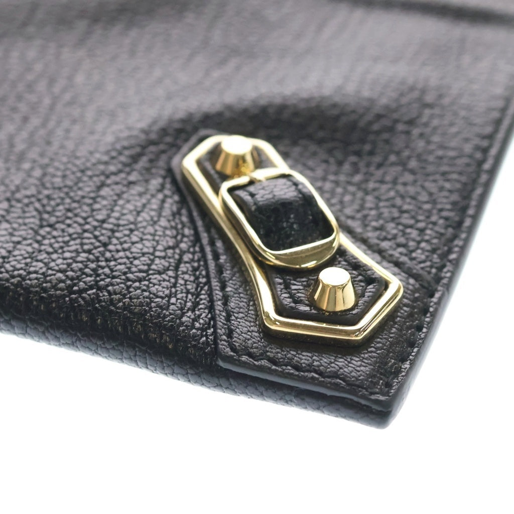 BALENCIAGA(バレンシアガ) METAL EDGE メタルエッジ レザークラッチバック ブラック 390174-1000 レディース