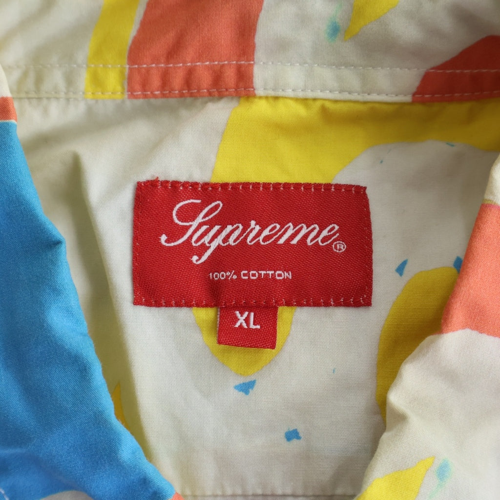 SUPREME(シュプリーム) 20SS Painted Logo Shirt ペインテッド ロゴ長袖シャツ マルチ