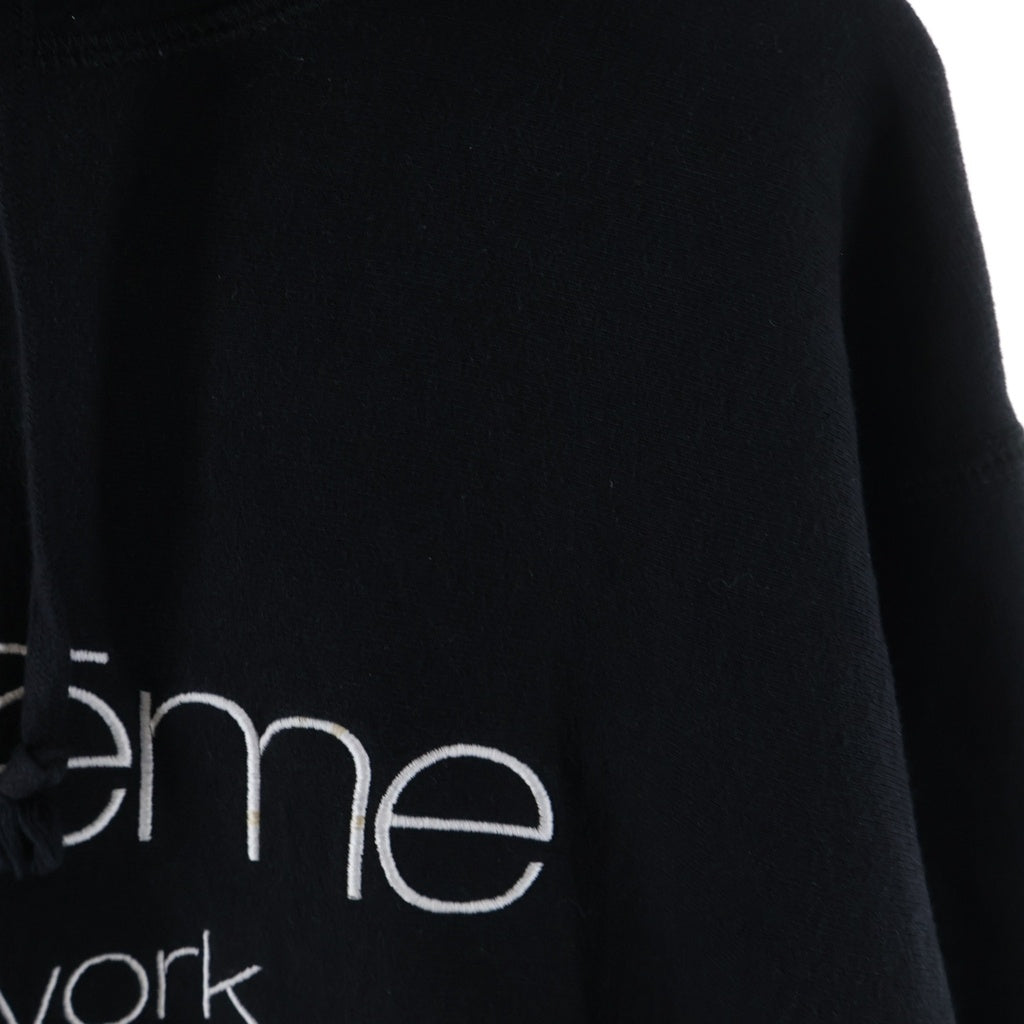 SUPREME(シュプリーム) 17SS Classic Logo Hooded Sweatshirt クラシックロゴ プルオーバースウェットパーカー ブラック