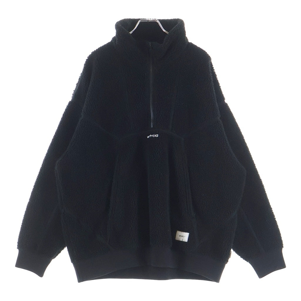 WTAPS(ダブルタップス) 22AW MECH JACKET POAC BOA メック ハーフジップ ボアジャケット ブラック 222ATDT-JKM01