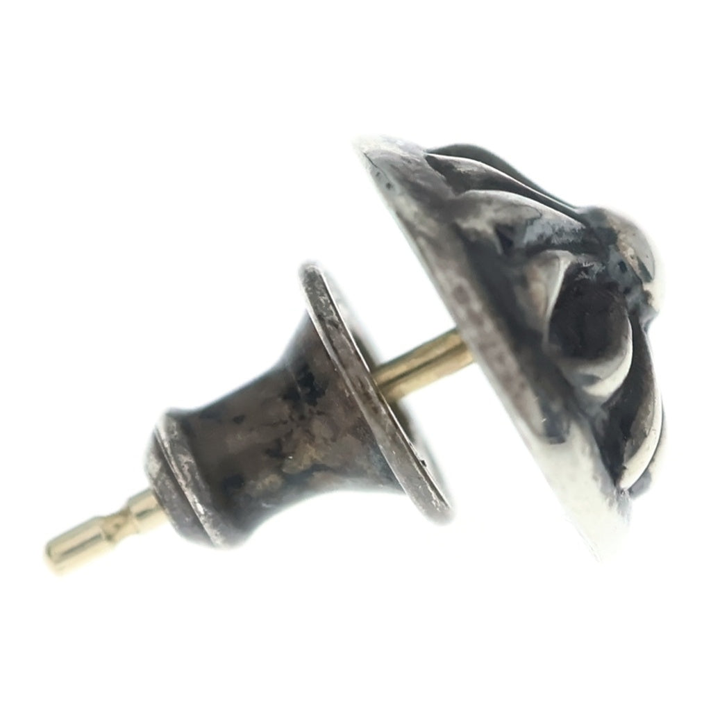 CHROME HEARTS(クロムハーツ) STUD CRSBLL クロスボールスタッドピアス シルバー BCA110