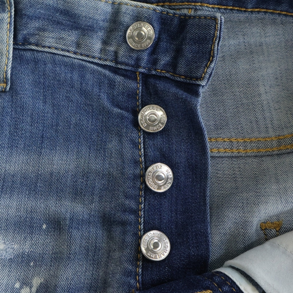 DSQUARED2(ディースクエアード) SUPER TWINKY JEAN スーパートゥインキー スキニーデニムパンツ インディゴ S74LB0996 S30708