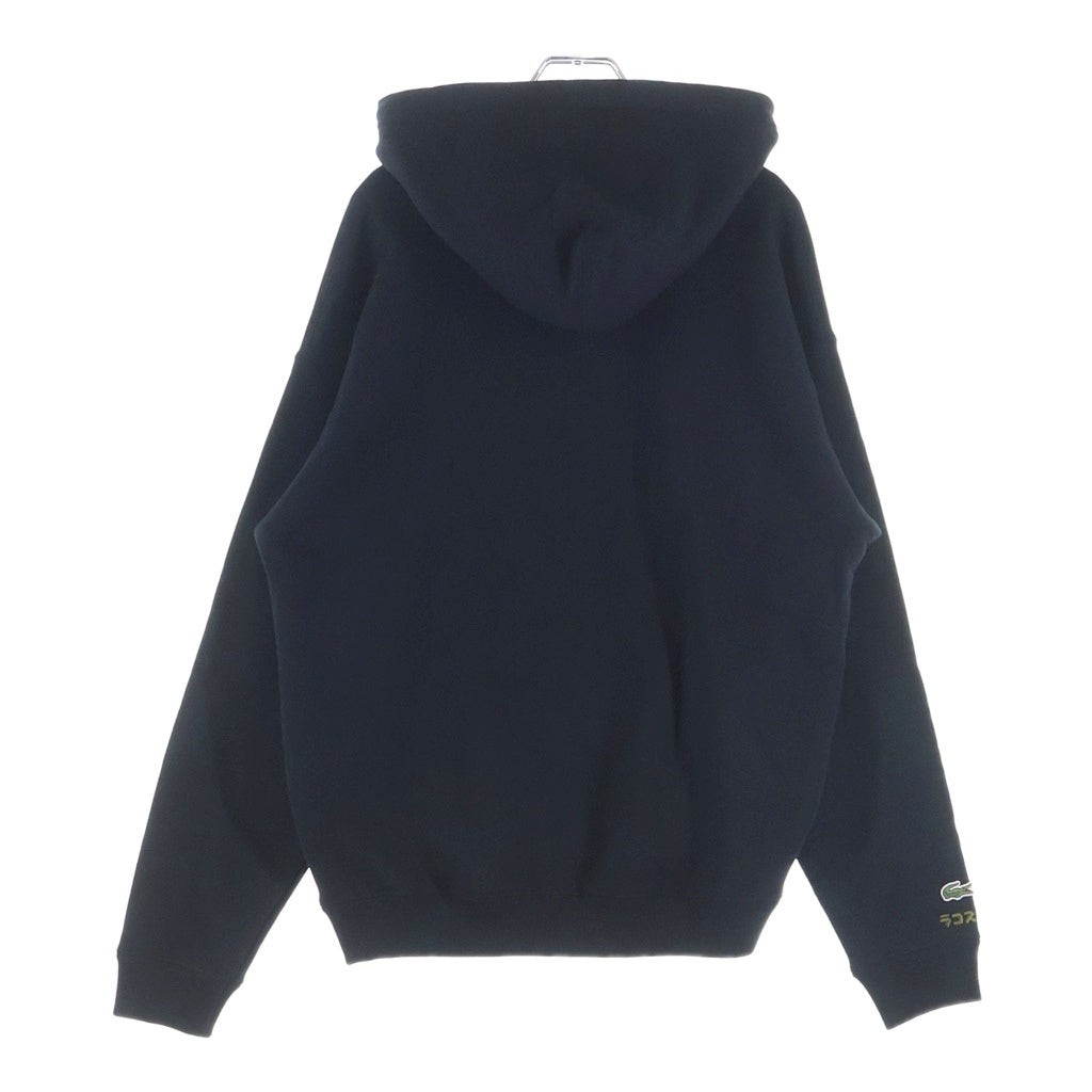 LACOSTE(ラコステ) ×ゴジラ フロントプリント プルオーバースウェットパーカー ブラック SH09MYJ-99
