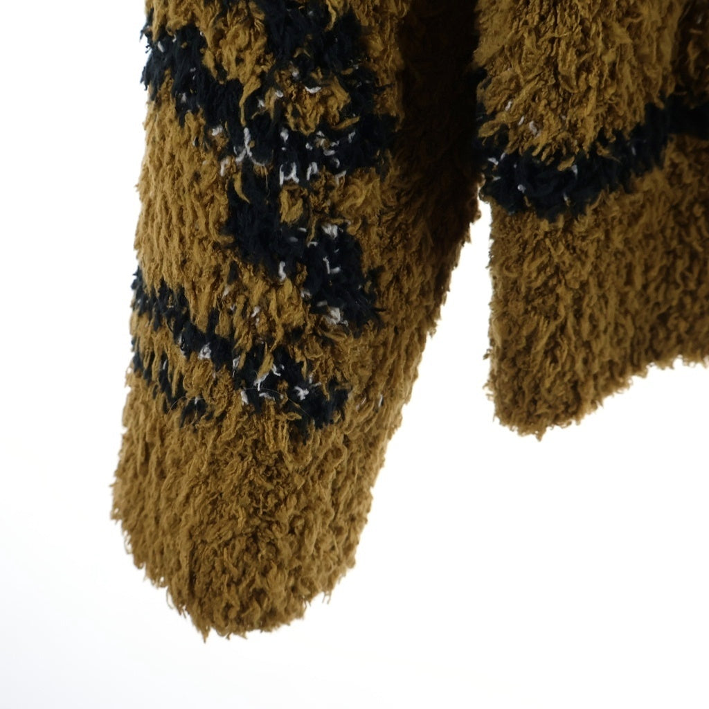SEVESKIG(セヴシグ) TIBETAN TIGER CARDIGAN チベタンタイガーモチーフニットカーディガン ブラウン KN-SV-ZA-1001