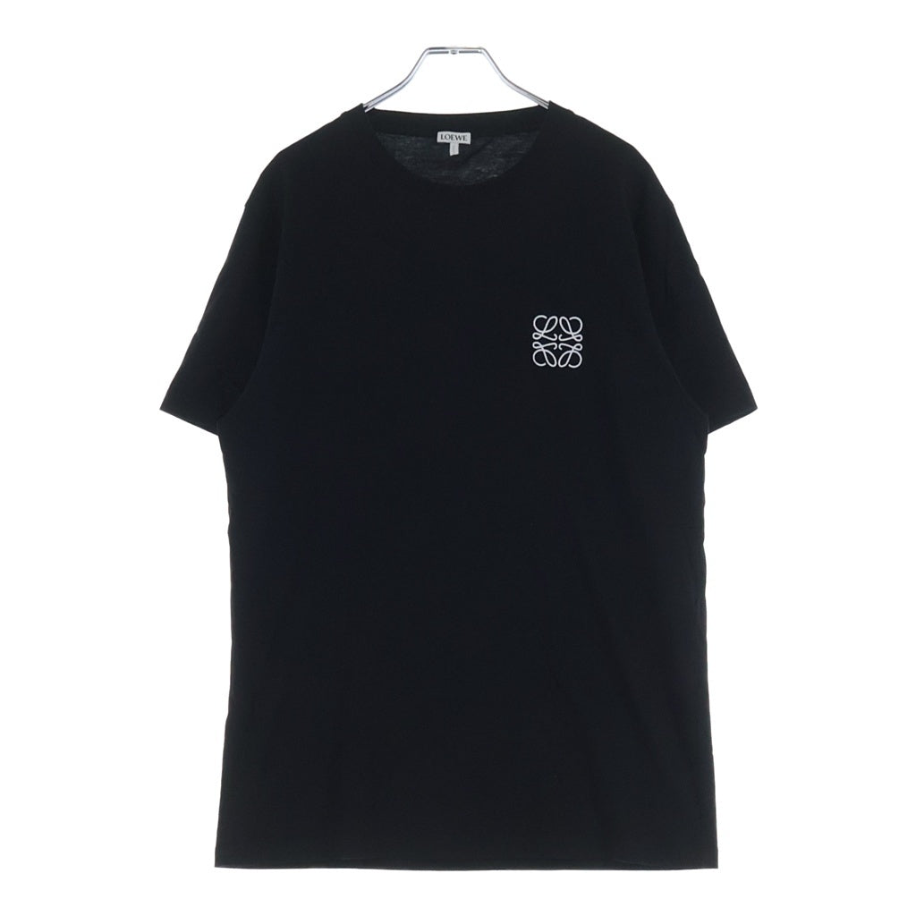 LOEWE(ロエベ) アナグラムプリント クルーネック半袖カットソーTシャツ ブラック H526Y22X75
