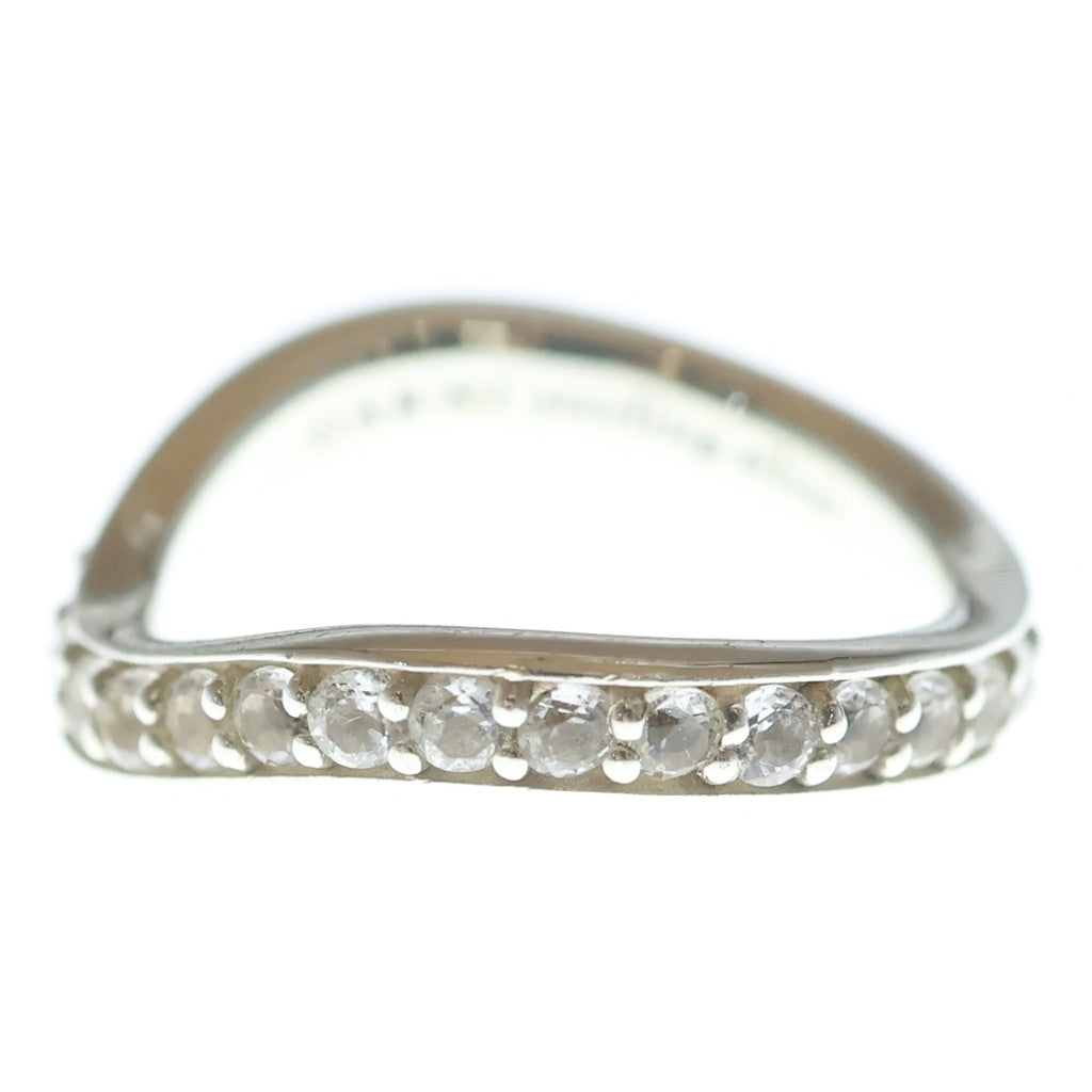GARNI(ガルニ) CURVED ETERNITY RING ラインストーン カーブドエタニティリング シルバー レディース