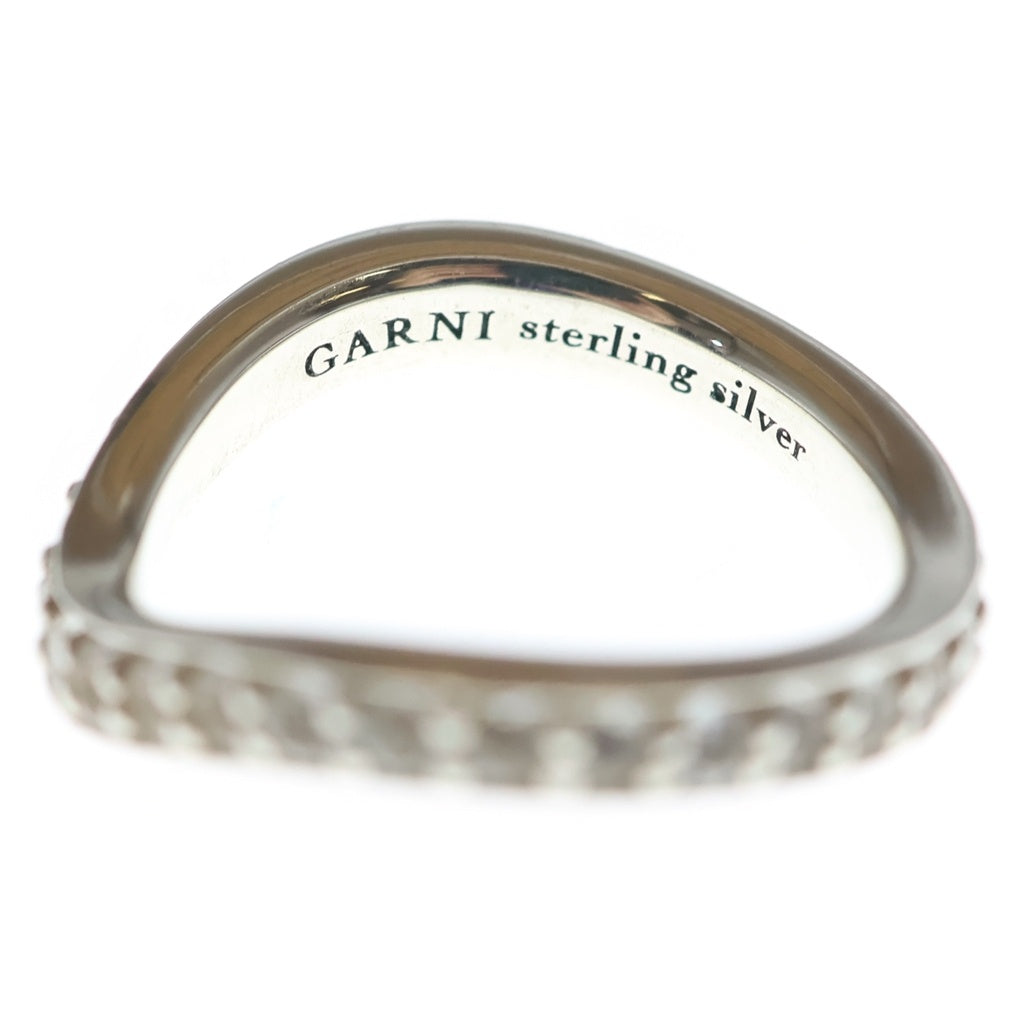 GARNI(ガルニ) CURVED ETERNITY RING ラインストーン カーブドエタニティリング シルバー レディース