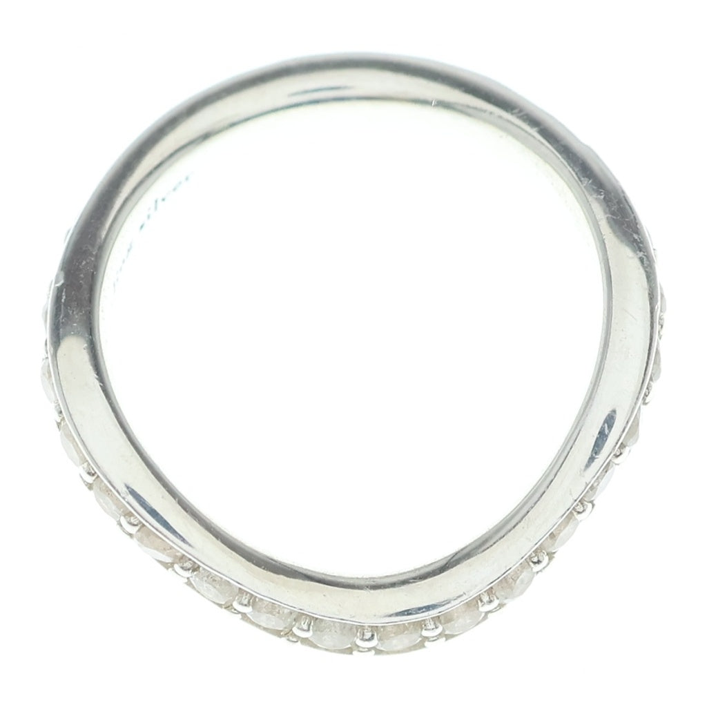 GARNI(ガルニ) CURVED ETERNITY RING ラインストーン カーブドエタニティリング シルバー レディース