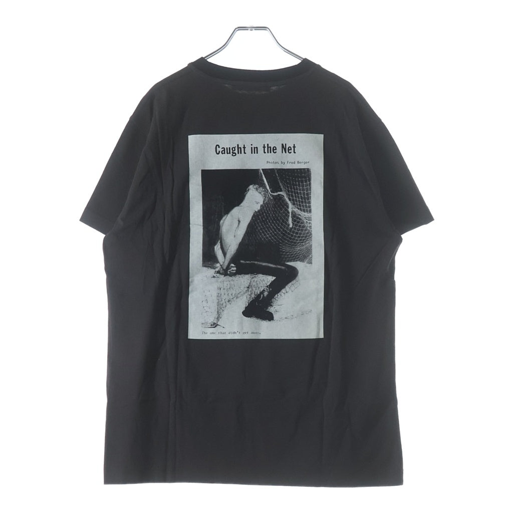 Acne Studios(アクネ ストゥディオズ) 20SS Propaganda Erice Magazine TEE 半袖Tシャツ カットソー ブラウン/ブラック