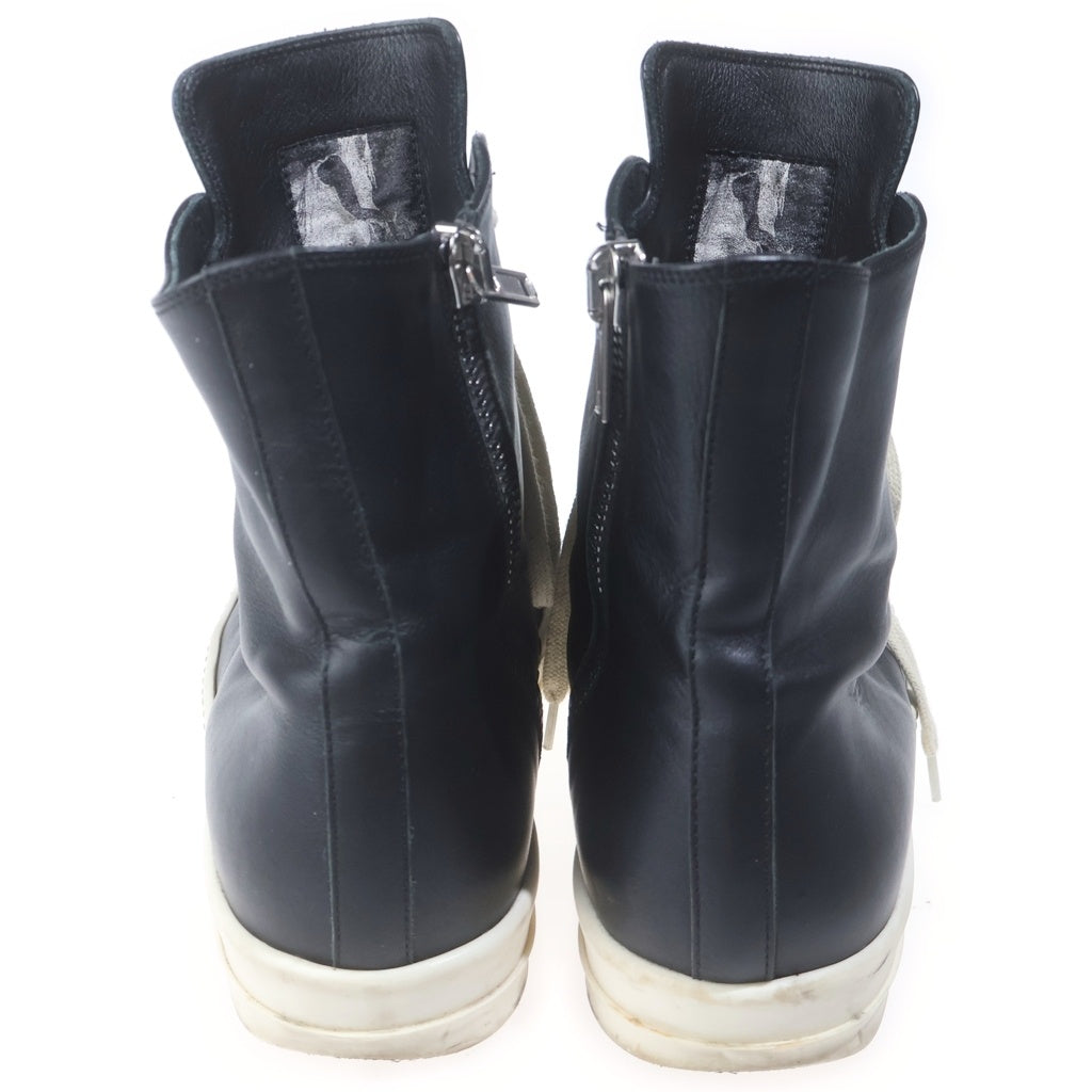 Rick Owens(リックオウエンス) LEATHER SNEAKERS レザースニーカーズ ラモーンズ ローカットシューズ ブラック/ホワイト
