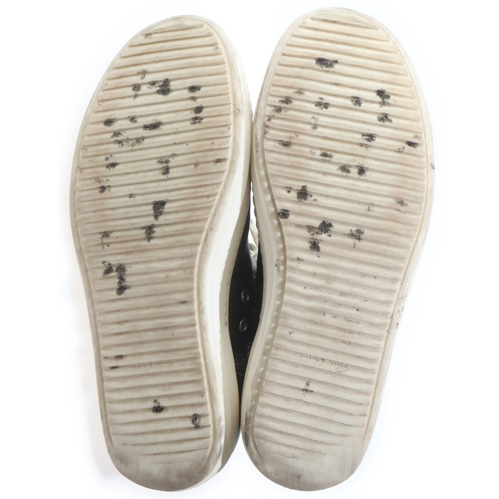 Rick Owens(リックオウエンス) LEATHER SNEAKERS レザースニーカーズ ラモーンズ ローカットシューズ ブラック/ホワイト