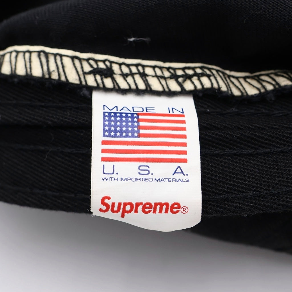 SUPREME(シュプリーム) 23AW Washed Chino Twill Camp Cap ウォッシュド チノツイル キャンプキャップ 帽子 ブラック