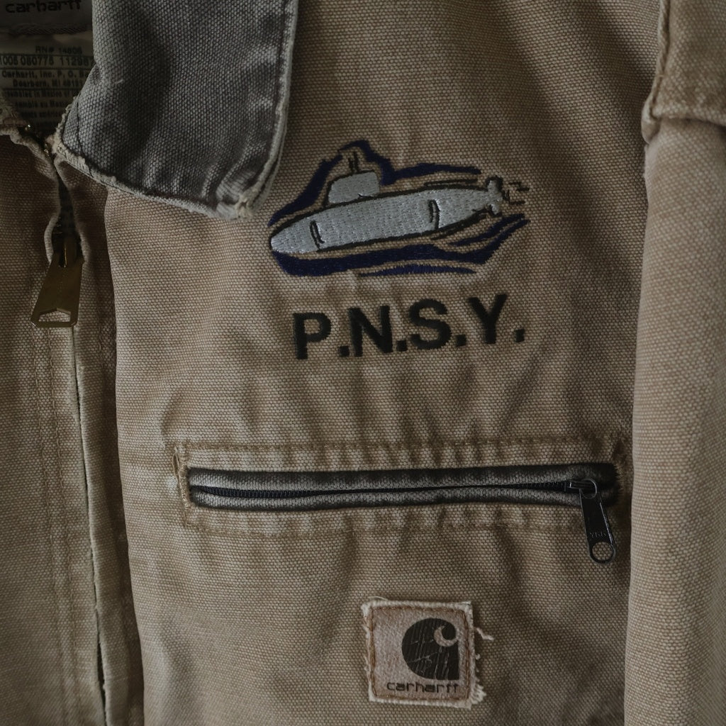CARHARTT(カーハート) 00s 裏地ブランケット ロゴ刺繍 デトロイト