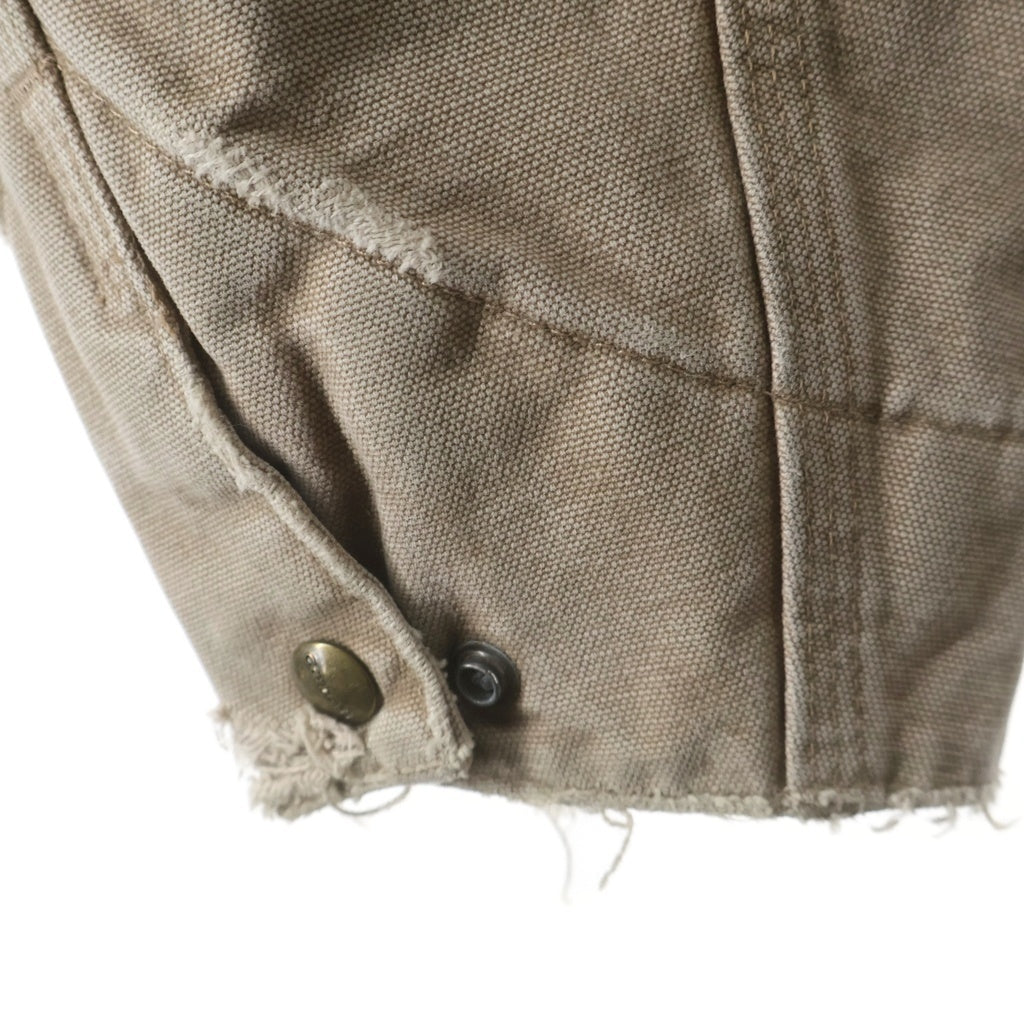 CARHARTT(カーハート) 00s 裏地ブランケット ロゴ刺繍 デトロイトジャケット ブラウン J97 8DL
