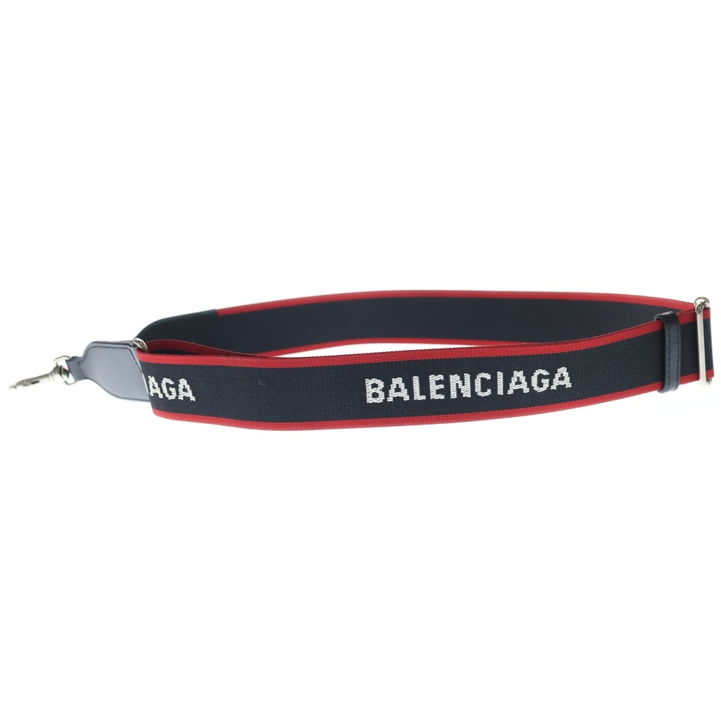 BALENCIAGA(バレンシアガ) BLACK LOGO WEBBING CAMERA STRAP ロゴカメラストラップ ブラック/レッド