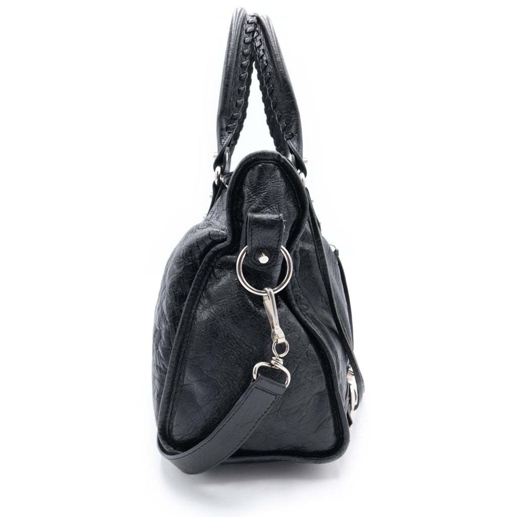 BALENCIAGA(バレンシアガ) LE CITY シティ ミディアムレザーバック ブラック 823058-1000 レディース