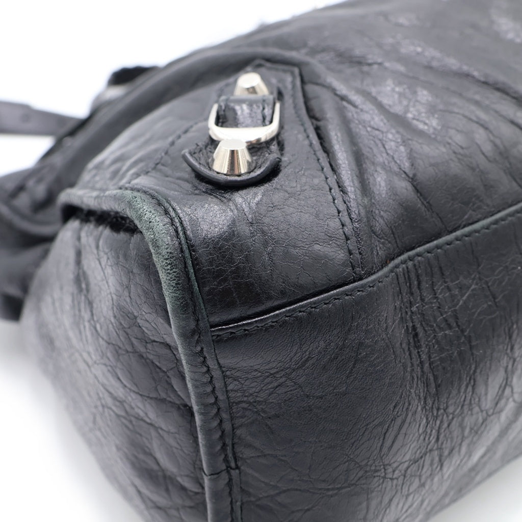 BALENCIAGA(バレンシアガ) LE CITY シティ ミディアムレザーバック ブラック 823058-1000 レディース