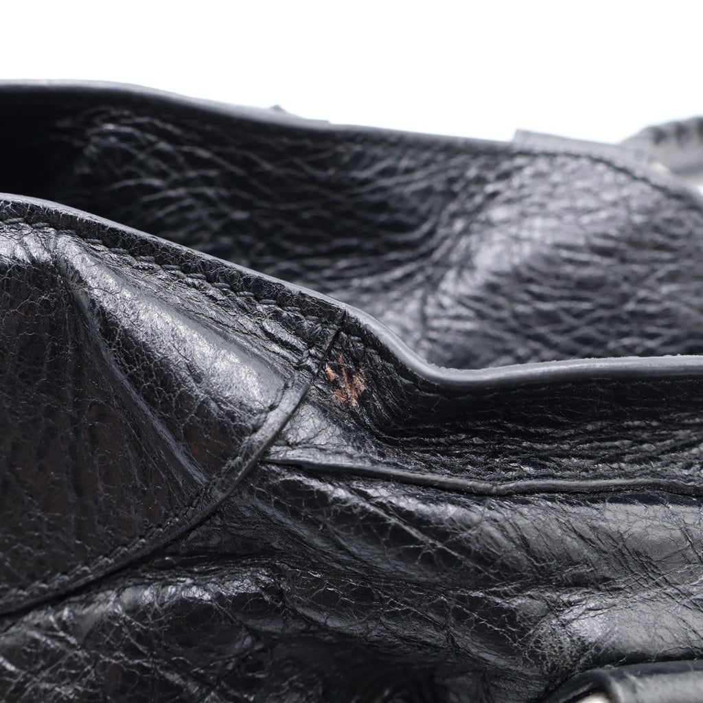 BALENCIAGA(バレンシアガ) LE CITY シティ ミディアムレザーバック ブラック 823058-1000 レディース
