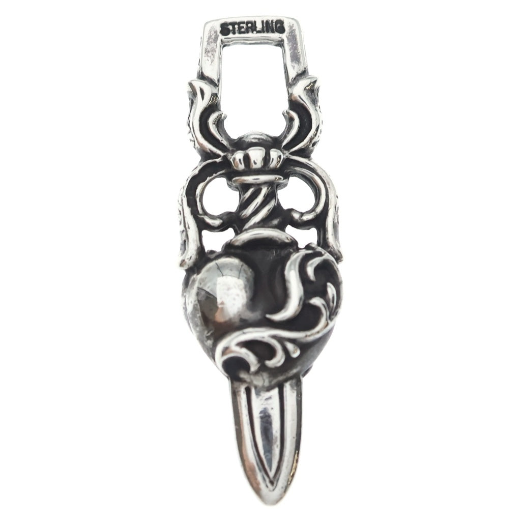 CHROME HEARTS(クロムハーツ) DAGGER HEART ダガーハート ペンダントトップ シルバー BCA243