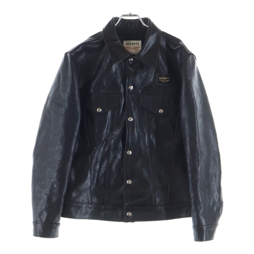 Lewis Leathers(ルイスレザー) WESTERN JACKET ウエスタンジャケット ベジタブル カウハイド レザージャケット ブラック