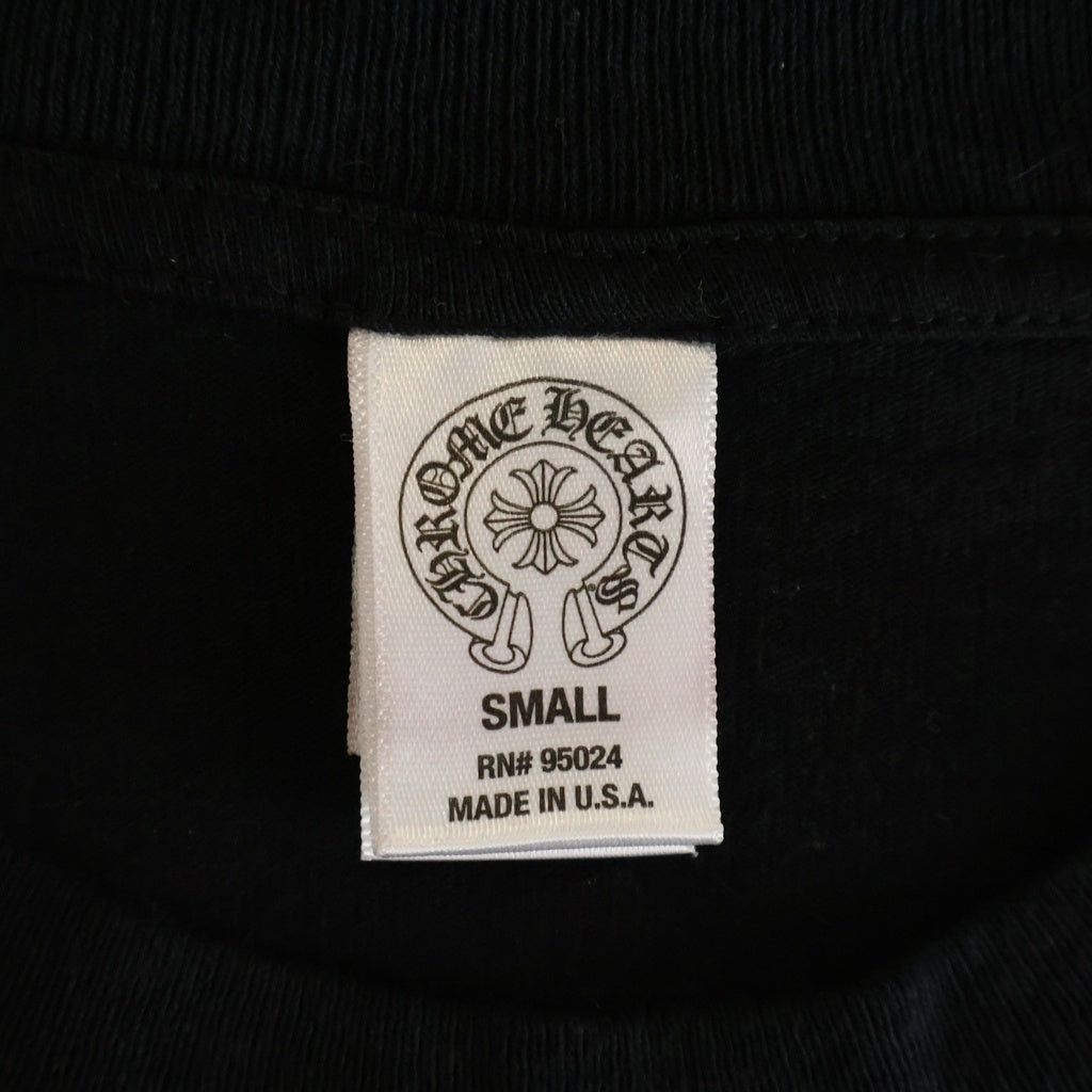 CHROME HEARTS(クロムハーツ) OLD CHプラス スクロールロゴプリント 半袖Tシャツ カットソー ブラック