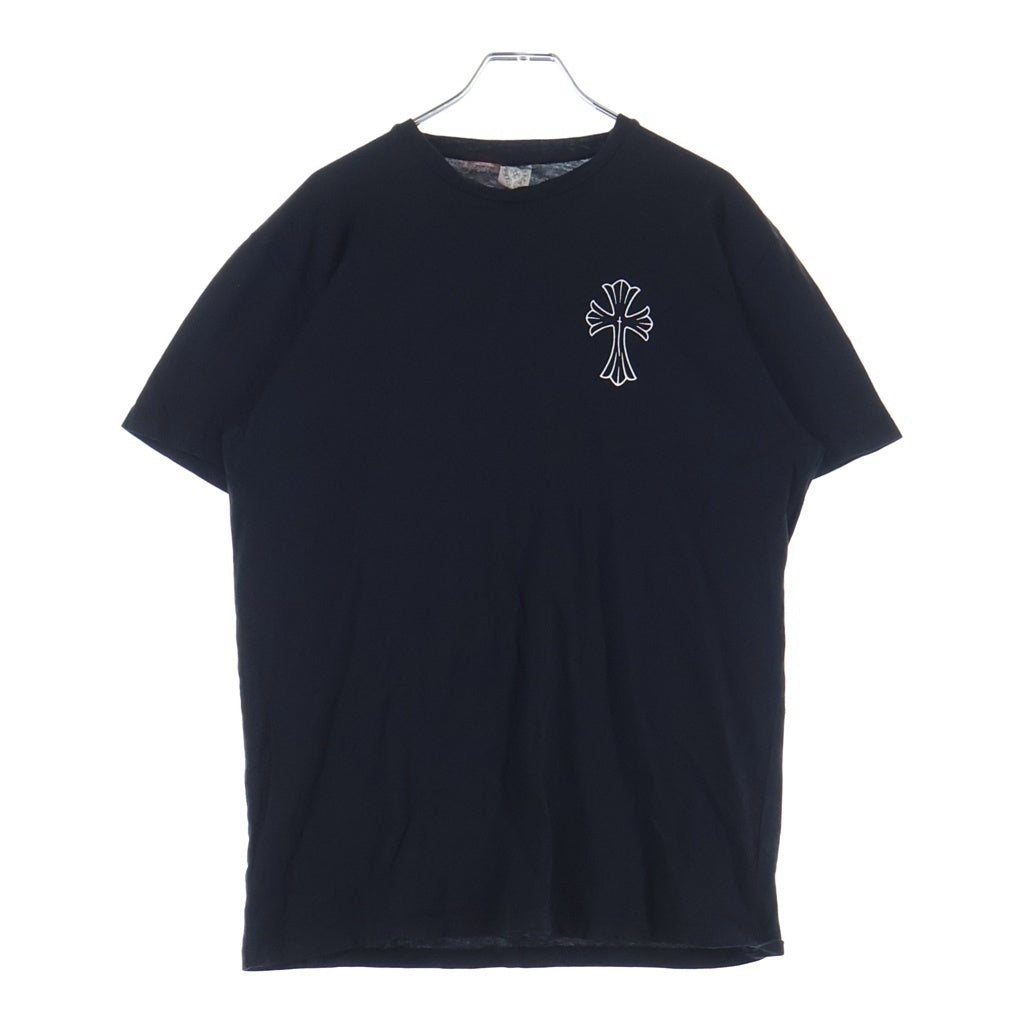 CHROME HEARTS(クロムハーツ) OLD CH CRS TEE オールド バックCHクロスプリント クルーネック 半袖Tシャツ カットソー ブラック