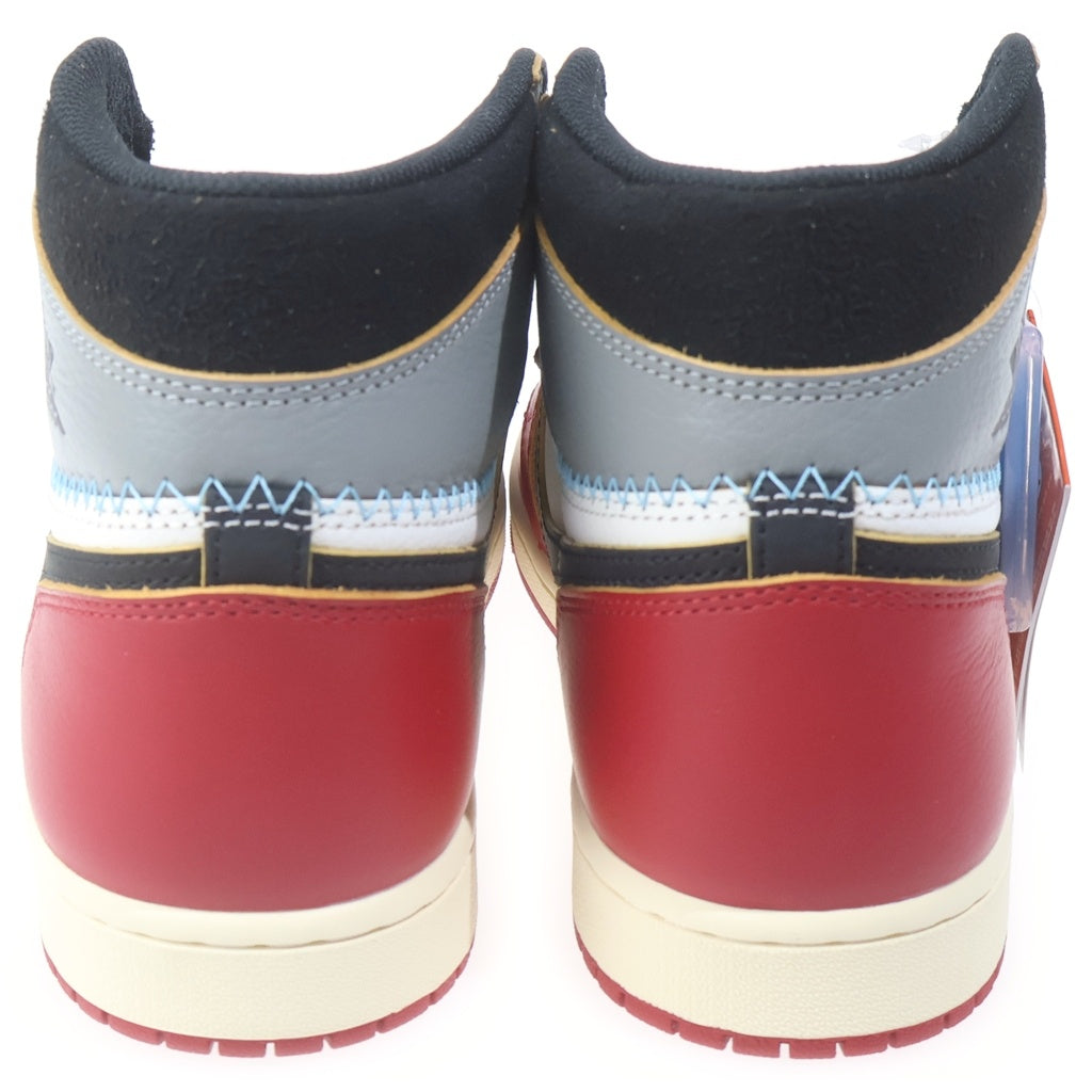 NIKE(ナイキ) ×UNION AIR JORDAN 1 RETRO HIGH OG CHICAGO ユニオン エアジョーダン1 ハイカットスニーカー レッド US10.5/28.5cm HV8563-600