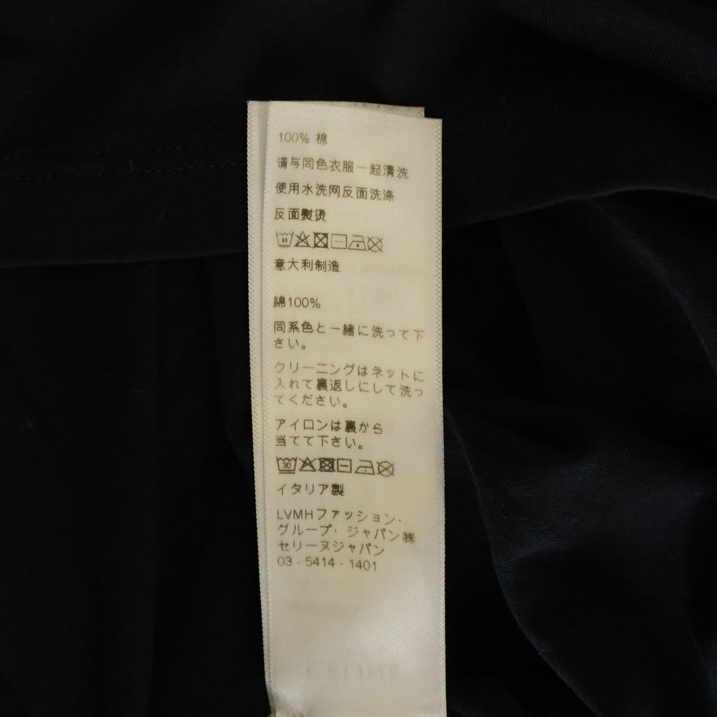 CELINE(セリーヌ) 21SS Front Logo Print Tee フロントロゴ プリント 半袖Tシャツ カットソー スタッズ付き ブラック/ホワイト 2X839500O