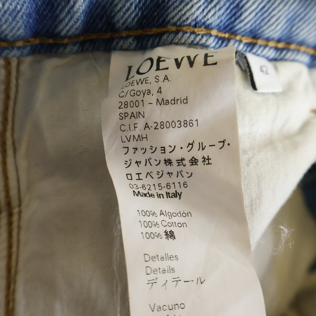 LOEWE(ロエベ) フィッシャーマンデニムパンツ ジーンズ インディゴ H2272440IB