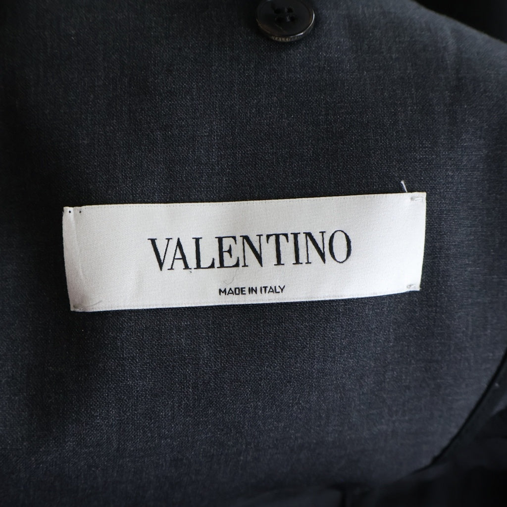 VALENTINO(ヴァレンティノ) ウール シングルブレスト セットアップ テーラードジャケット スラックス レッド