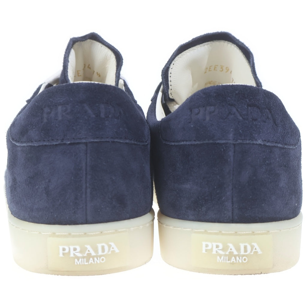 PRADA(プラダ) LANE レーン トライアングルロゴプレート スウェードローカットスニーカー ネイビー 2EE394