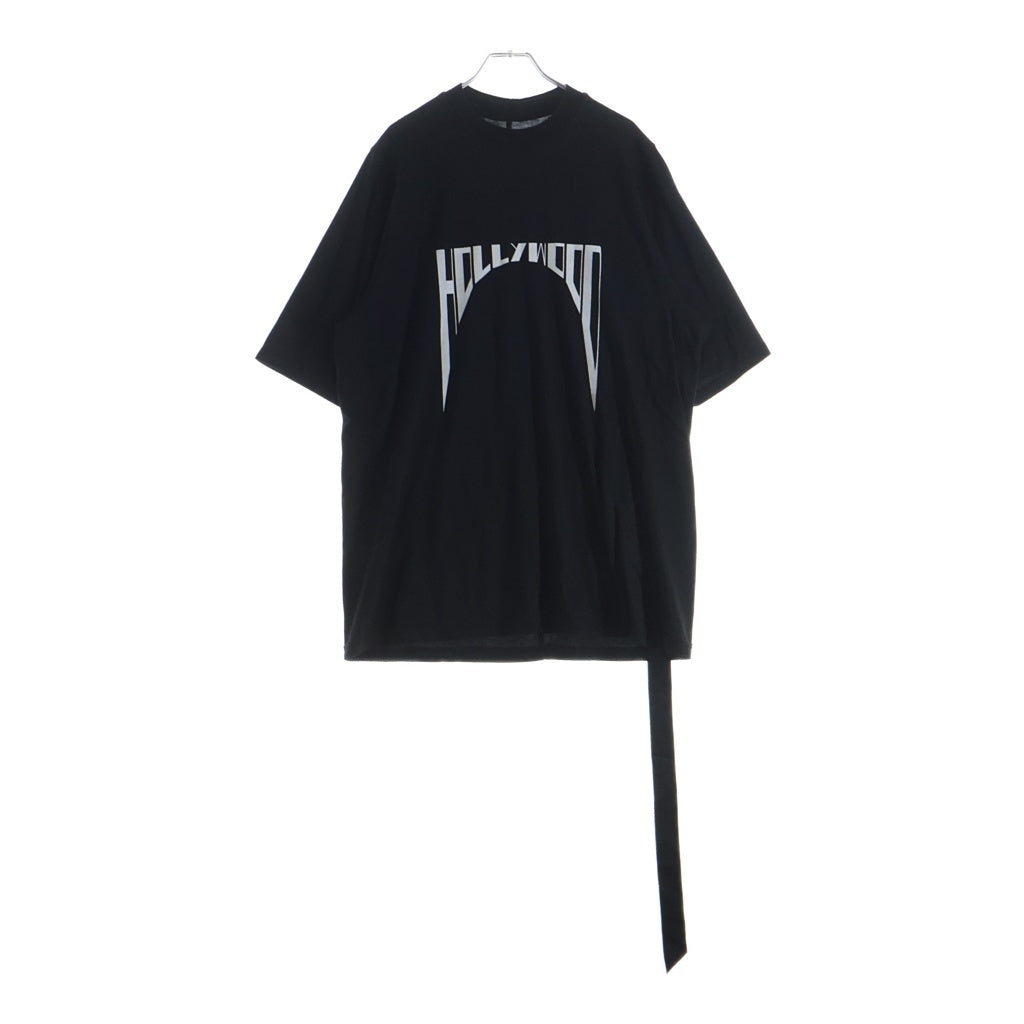 DRKSHDW(ダークシャドウ) 25SS HOLLYWOOD JUMBO T-SHIRT ハリウッド ジャンボ クルーネック半袖カットソーTシャツ ブラック DS01E3204-RNEP2