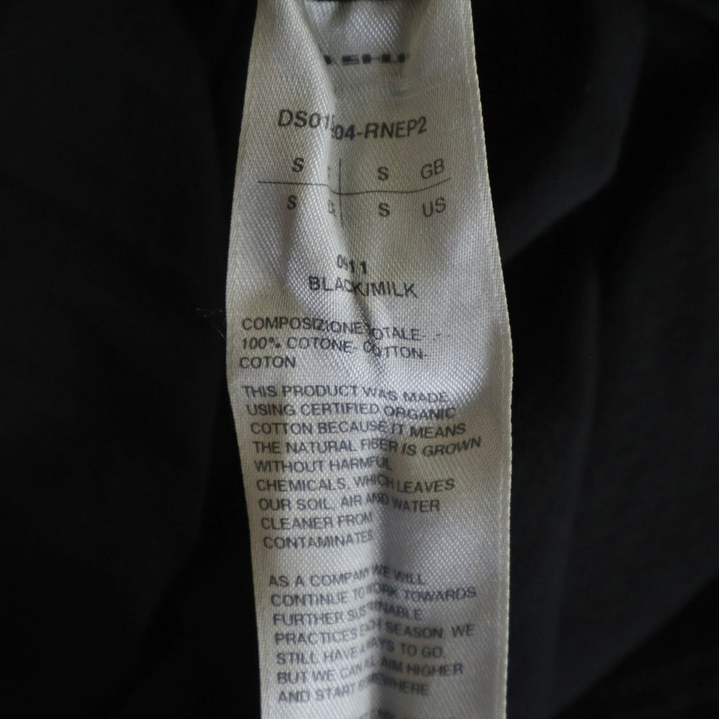 DRKSHDW(ダークシャドウ) 25SS HOLLYWOOD JUMBO T-SHIRT ハリウッド ジャンボ クルーネック半袖カットソーTシャツ ブラック DS01E3204-RNEP2