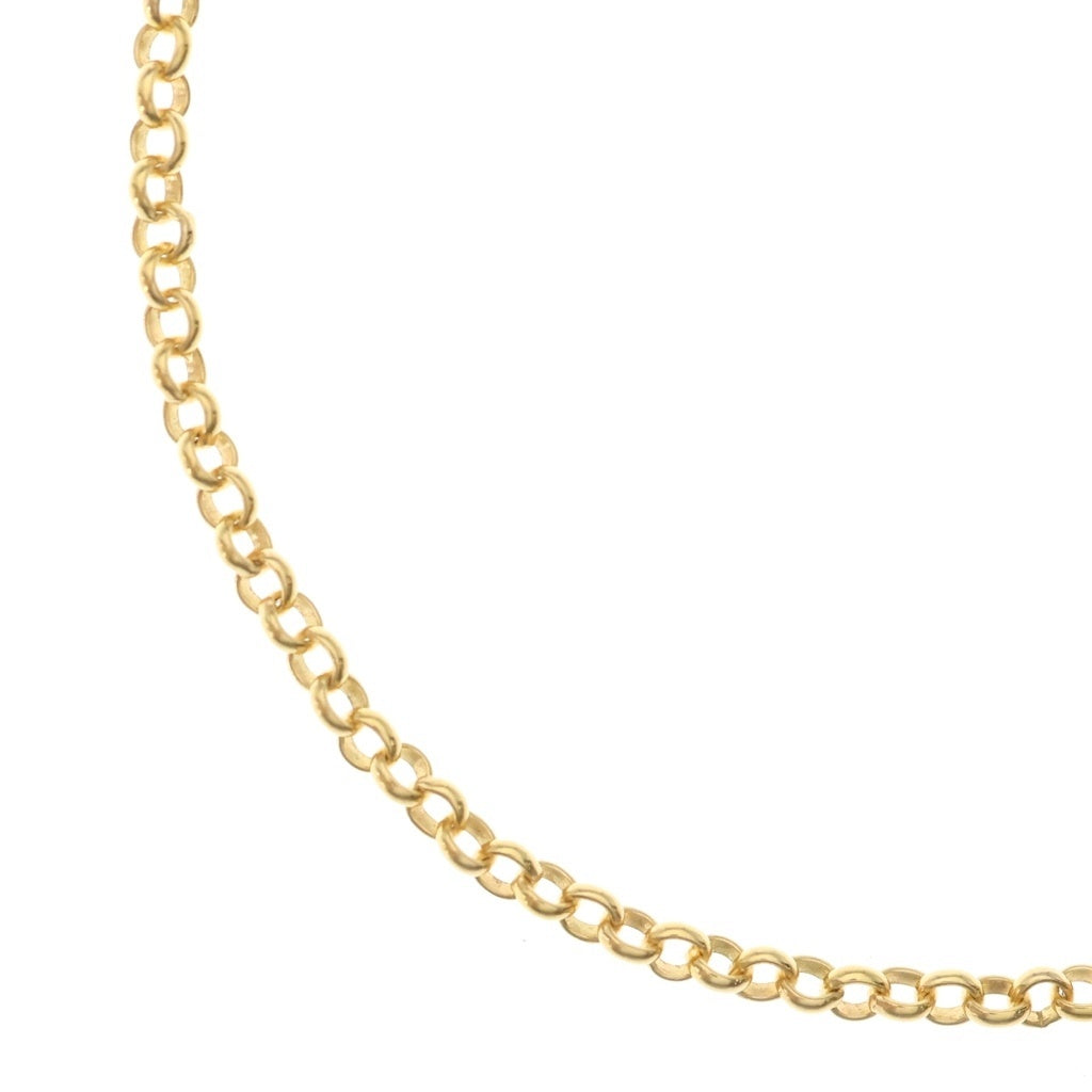 CHROME HEARTS(クロムハーツ) 22K NECKCHAIN R18 ロールチェーンネックレス 18inch ゴールド BCA010