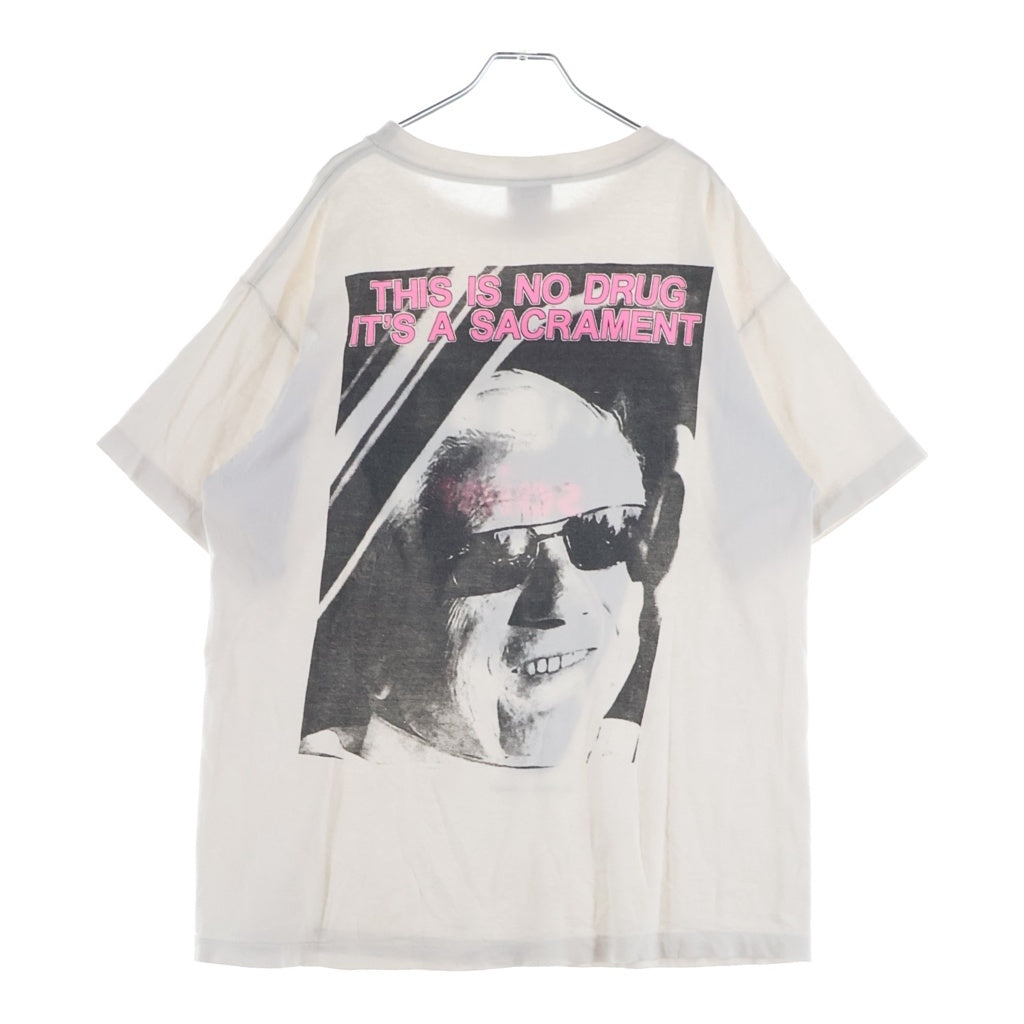 SAINT MICHAEL(セントマイケル) 21AW DRAG S/S TEE フロントプリント 半袖Tシャツ カットソー ホワイト SM-A21-0000-014