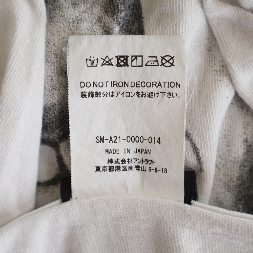 SAINT MICHAEL(セントマイケル) 21AW DRAG S/S TEE フロントプリント 半袖Tシャツ カットソー ホワイト SM-A21-0000-014