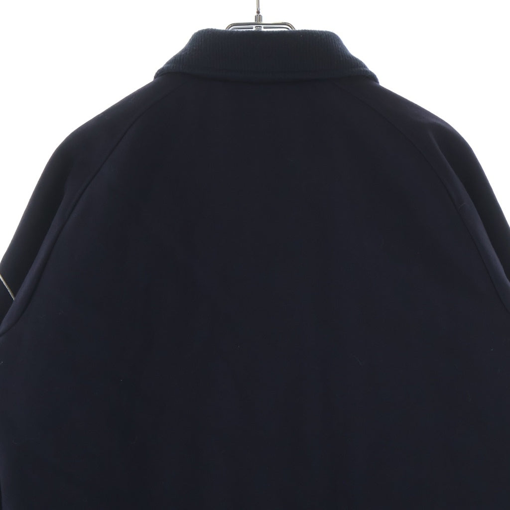 Yohji Yamamoto(ヨウジヤマモト) ×NEW ERA WOOL COACH JACKET ニューエラ ウールコーチジャケット ネイビー FR-Y30-145