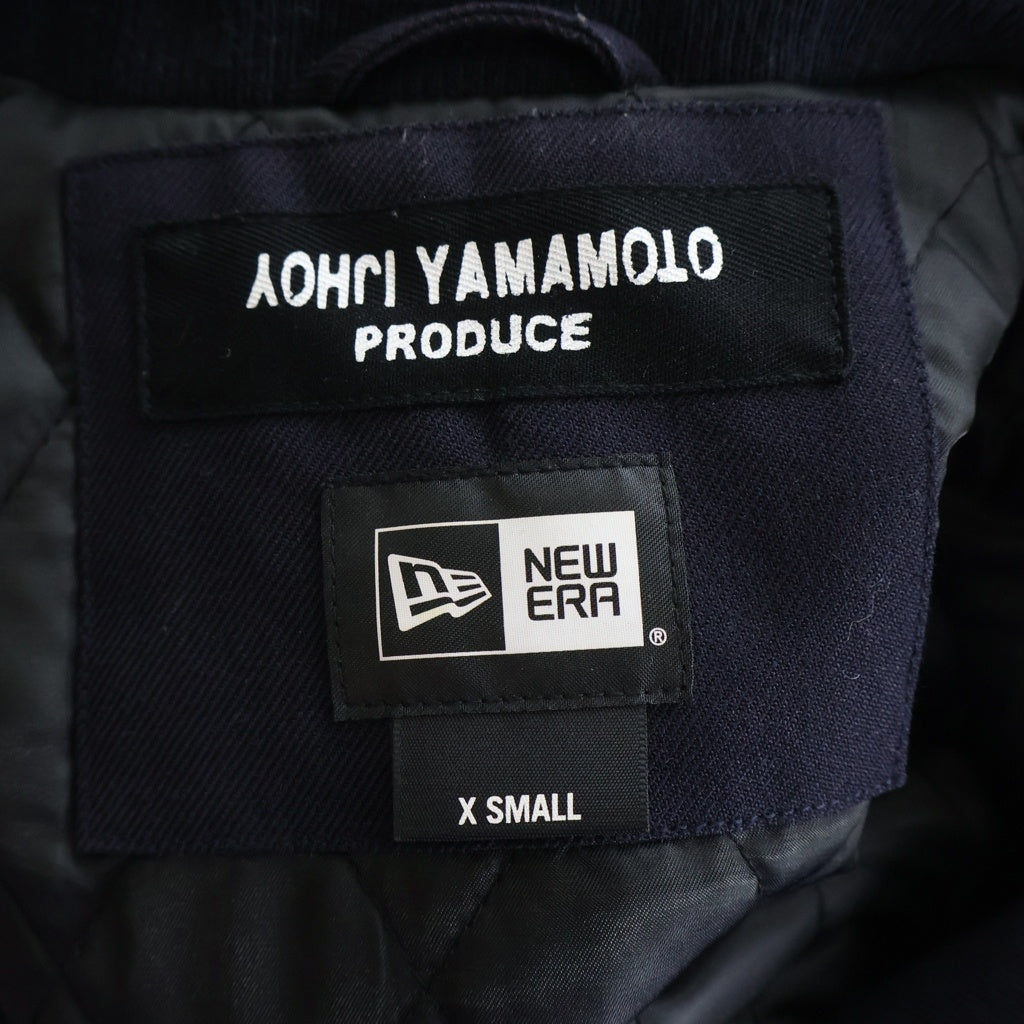 Yohji Yamamoto(ヨウジヤマモト) ×NEW ERA WOOL COACH JACKET ニューエラ ウールコーチジャケット ネイビー FR-Y30-145
