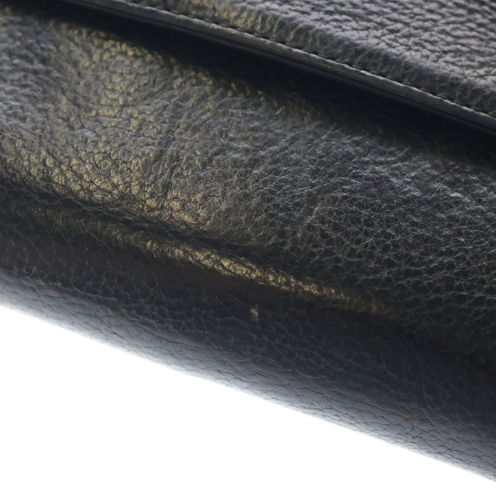 CHROME HEARTS(クロムハーツ) WAVE ウェーブ レザーウォレット 財布 ブラックBCA375