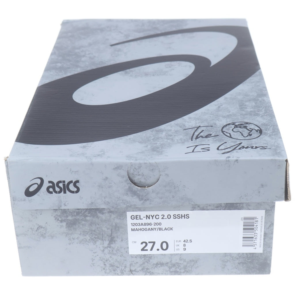 ASICS(アシックス) ×HAL STUDIO Gel-NYC 2.0 SSH ゲルエヌワイシー 2.0 ローカットスニーカー シューズ ブラウン