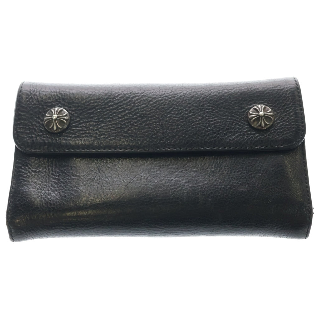 CHROME HEARTS(クロムハーツ) WAVE ウェーブ レザーウォレット 財布 ブラック