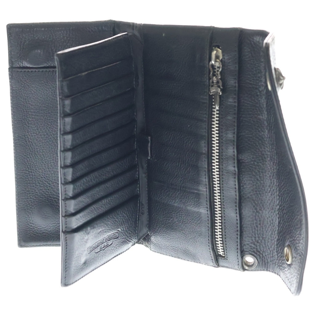 CHROME HEARTS(クロムハーツ) WAVE ウェーブ レザーウォレット 財布 ブラック