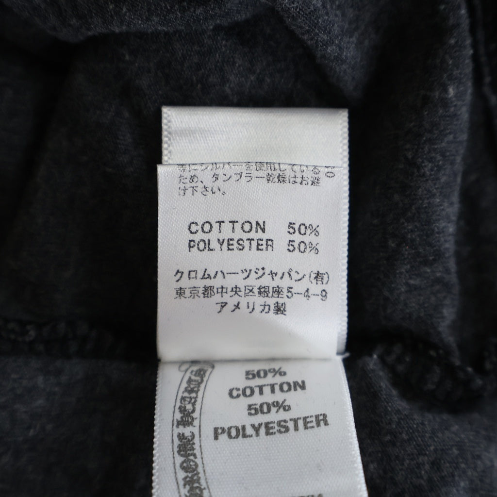 CHROME HEARTS(クロムハーツ) OLD オールド クロスボールボタン ヘンリーネック長袖カットソーTシャツ グレー