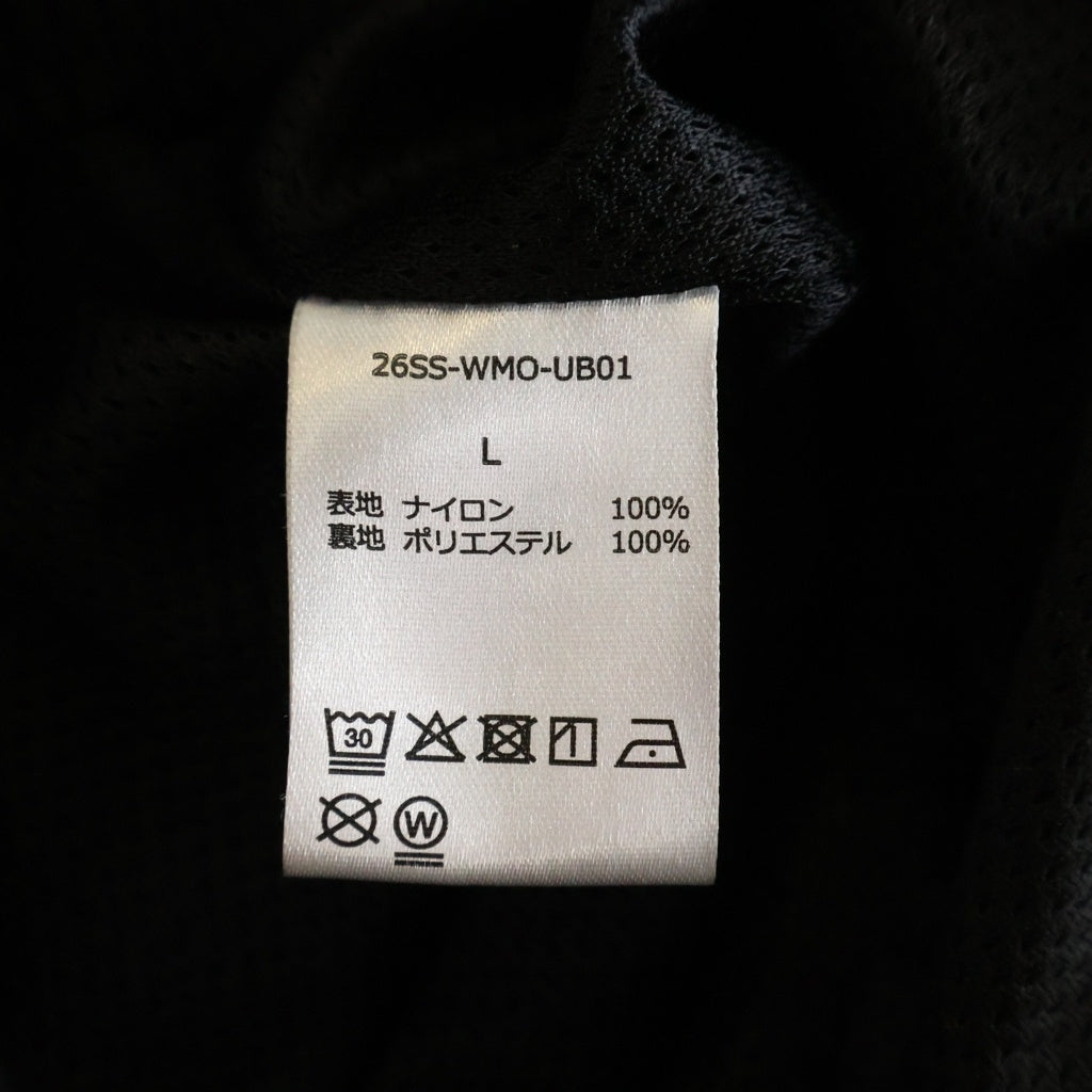 WACKO MARIA(ワコマリア) 26SS ×UMBRO TRACK JACKET TYPE1 アンブロ フロント刺繍 ジップアップ ナイロンジャケット ブラック 26SS-WMO-UB01