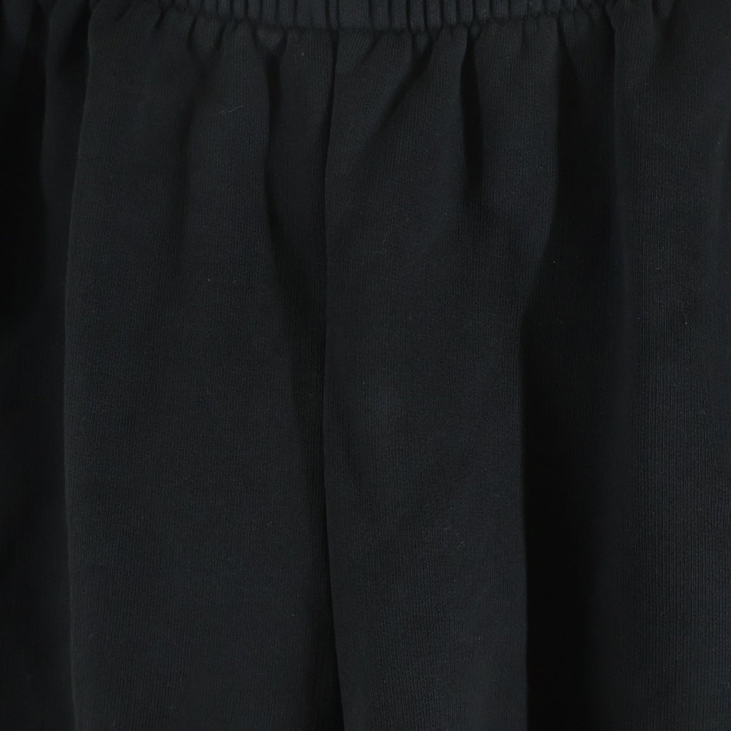 BALENCIAGA(バレンシアガ) ロゴラインストーン ダメージ加工 スウェットショートパンツ ブラック 676137 TQVY1