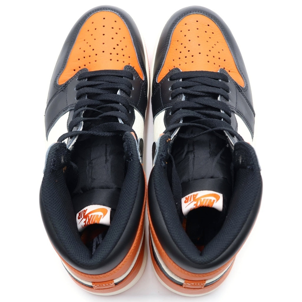 NIKE(ナイキ) AIR JORDAN1 RETRO HIGH OG SHATTERED BACKBOARD エアジョーダン1 レトロ シャッタードバックボード レザーローカットスニーカー US10.5/28.5cm DZ5485-008