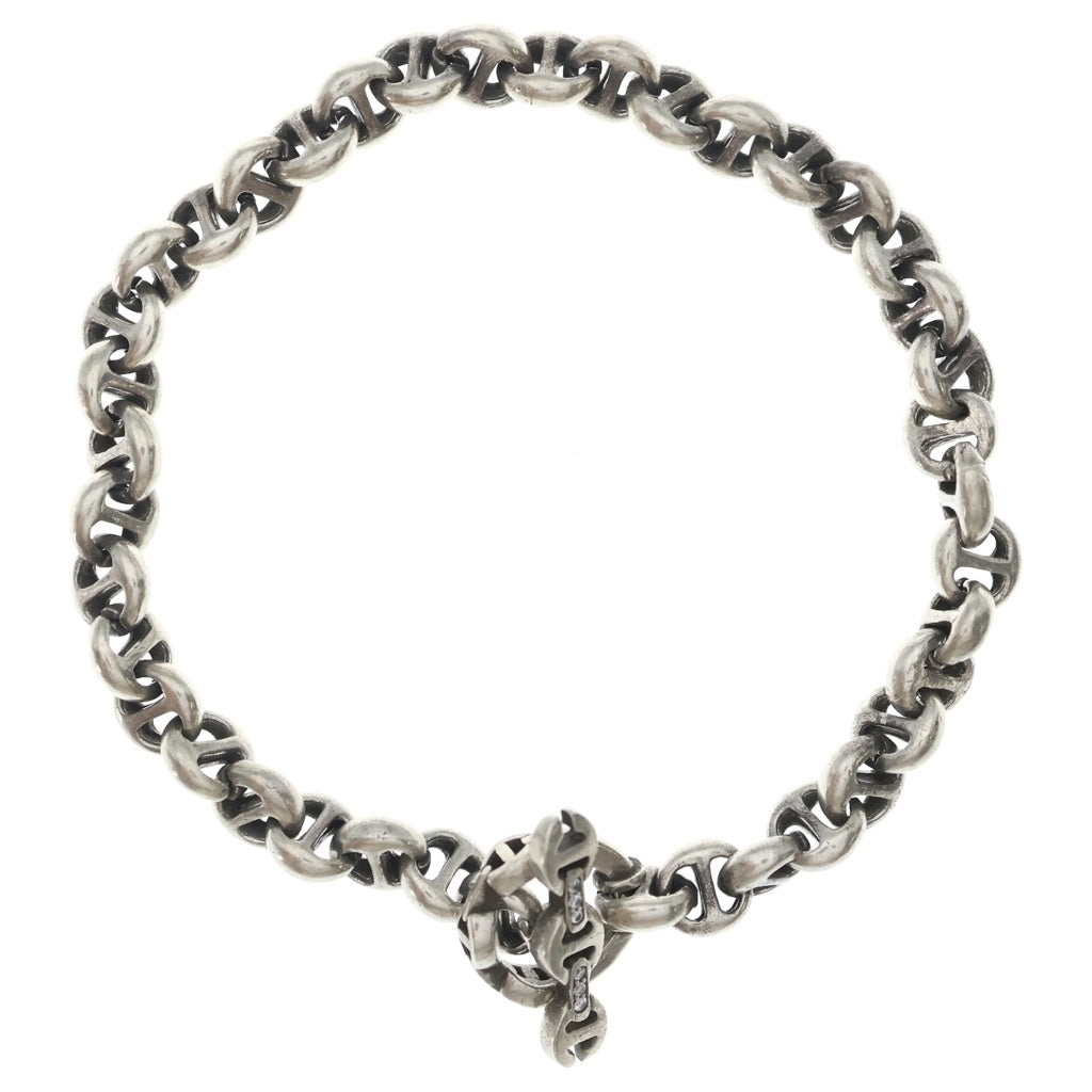 HOORSENBUHS(ホーセンブース) 5MM OPEN-LINK BRACEKET 5ミリ オープンリンク ブレスレット シルバー 6Pダイヤ