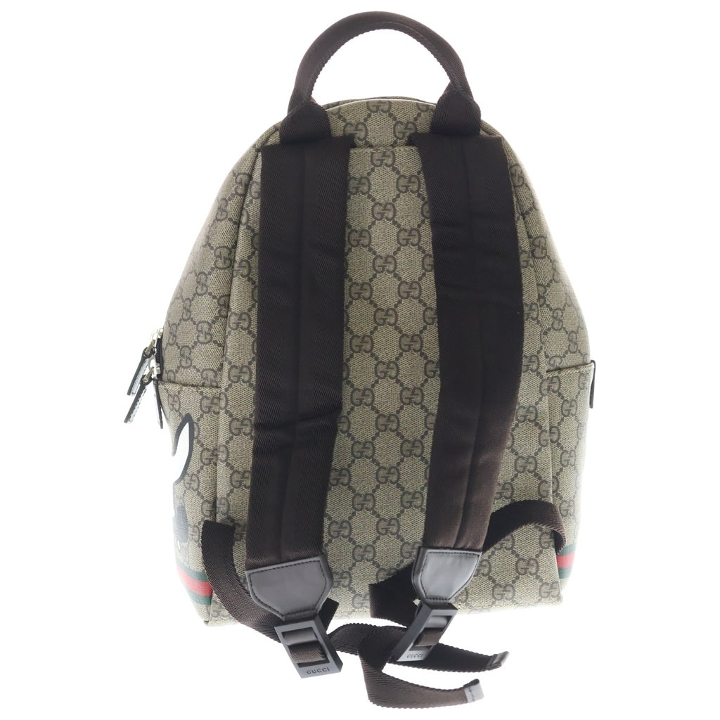 GUCCI(グッチ) GGスプリーム チルドレンズドッグ レザー バックパック リュックサック ベージュ 782708 レディース