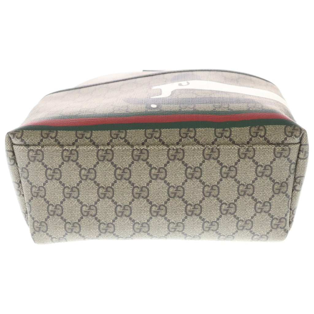 GUCCI(グッチ) GGスプリーム チルドレンズドッグ レザー バックパック リュックサック ベージュ 782708 レディース