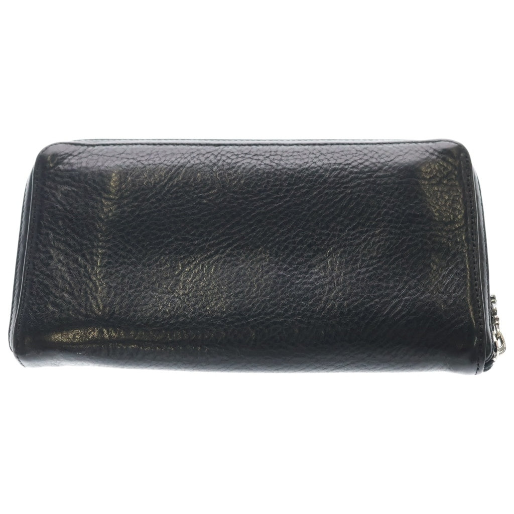 CHROME HEARTS(クロムハーツ) REC F ZIP PLANE ラウンドジップ レザーウォレット 財布 ブラック